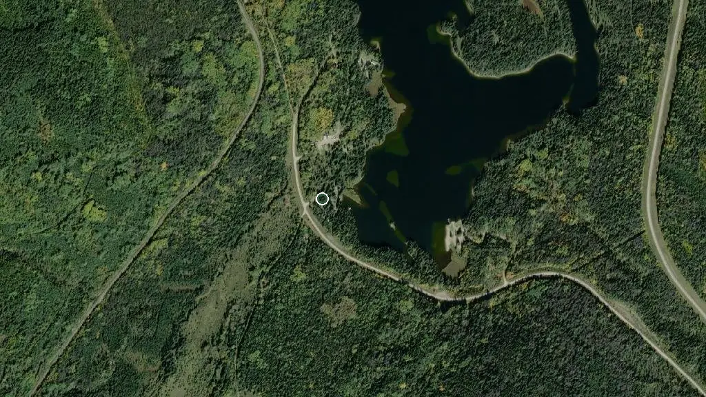 Aerial view of Jarvis Lake Campground and surroundings