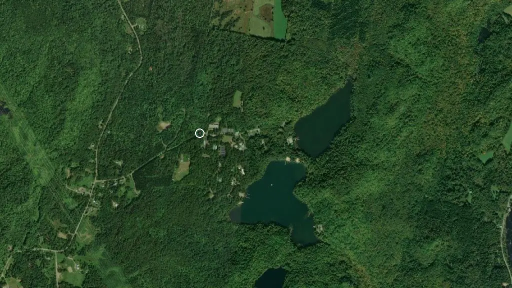 Aerial view of The Harry Bronfman Y Country Camp and surroundings