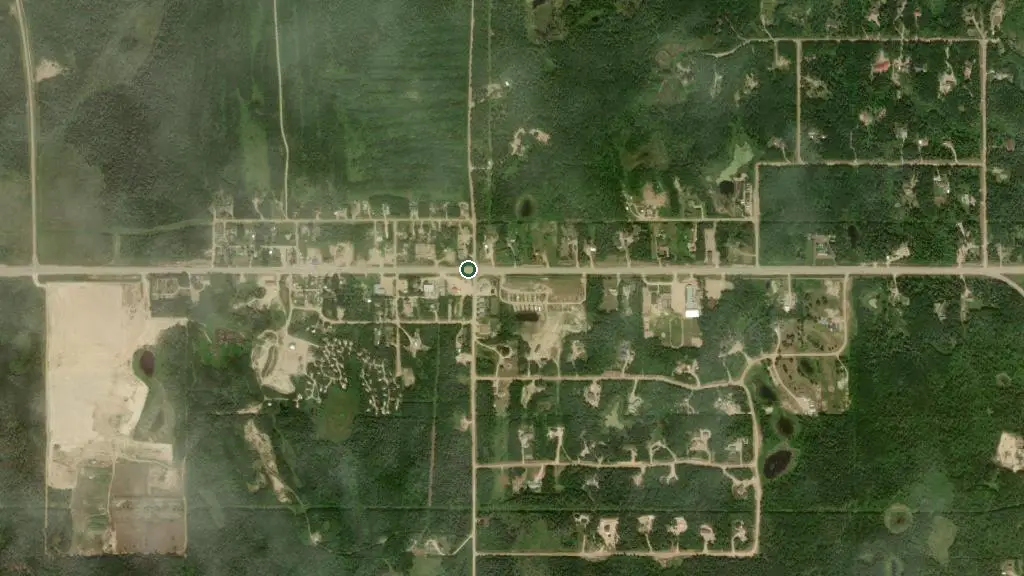 Aerial view of Anderson Point Campground and surroundings