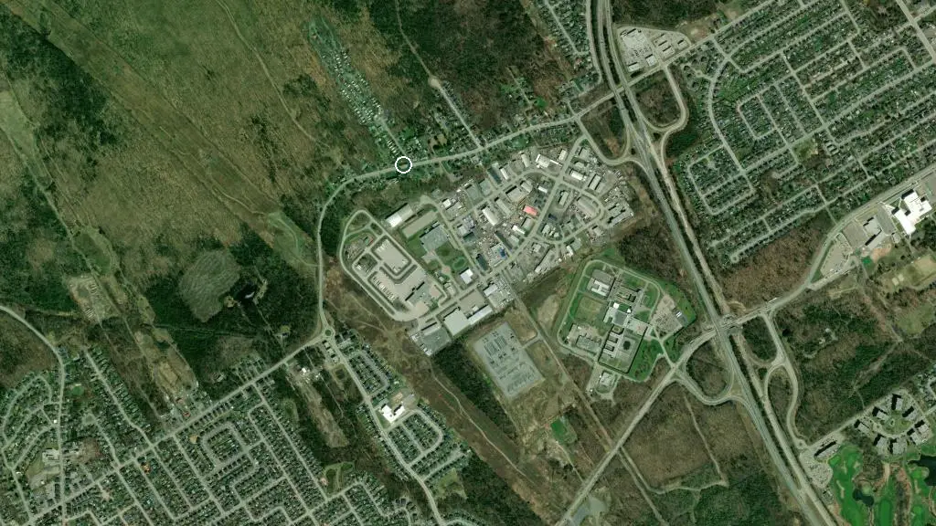 Aerial view of Camping de la Joie and surroundings