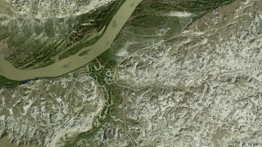 Aerial view of North Campground and surroundings