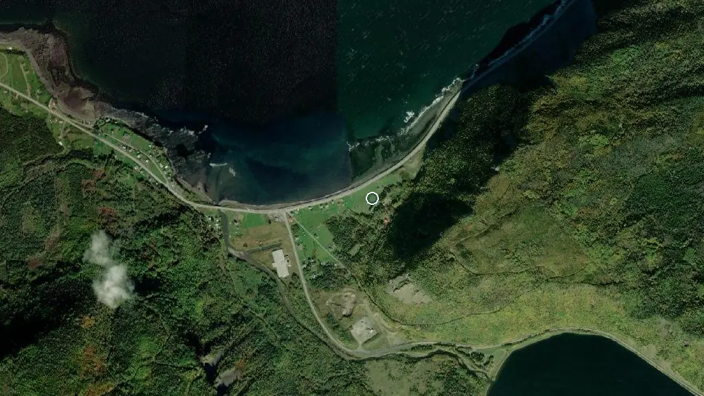 Aerial view of Camping Anse-Pleureuse and surroundings
