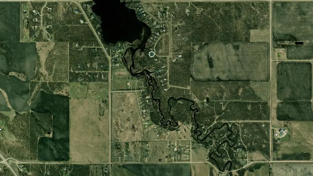 Aerial view of St Malo Cabins and RV Seasonal sites and surroundings