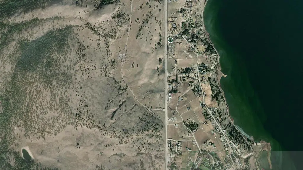Aerial view of Camp-Along RV Resort and surroundings
