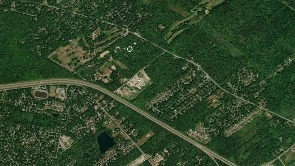 Aerial view of Camping D'Aoust and surroundings