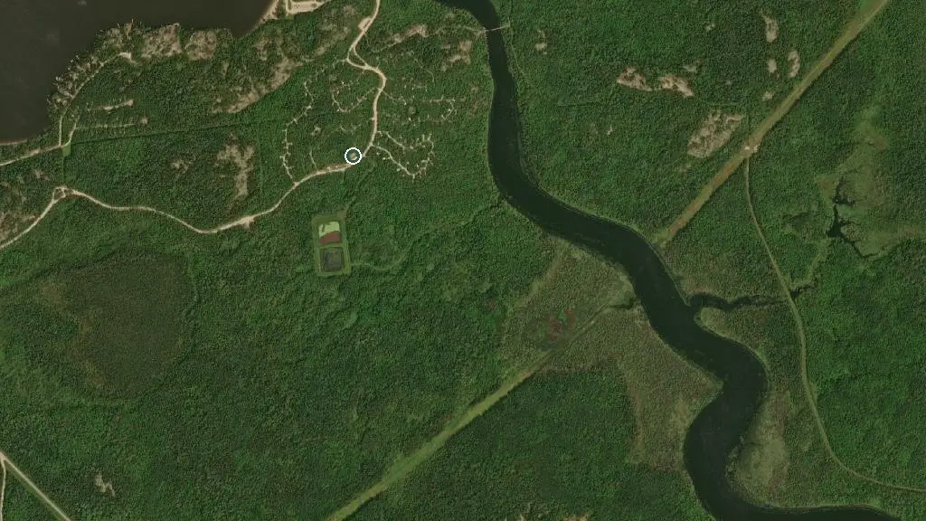 Aerial view of Whiteshell Provincial Park - Nutimik Lake Campground and surroundings
