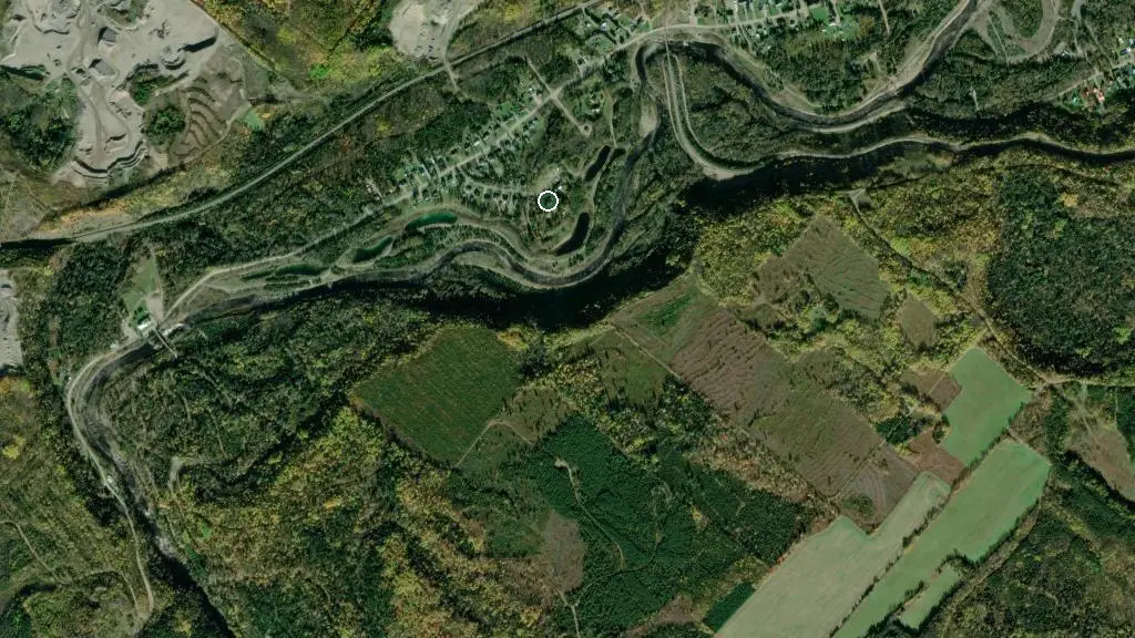 Aerial view of Chalets- Camping Le Petit Domaine and surroundings
