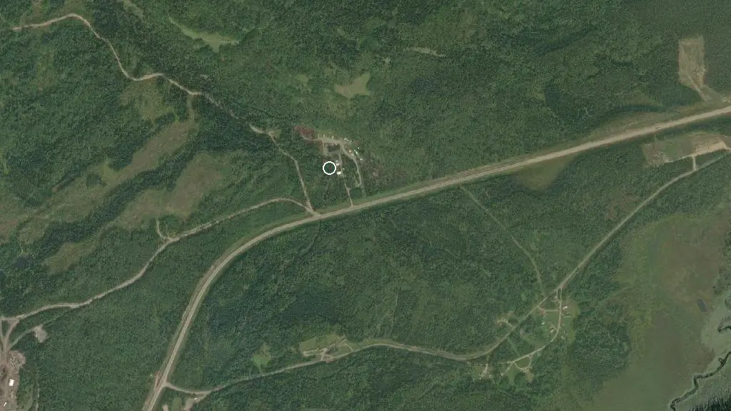 Aerial view of Elk Ridge Quarter Horses Ltd. and surroundings