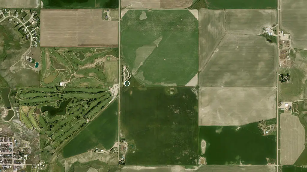 Aerial view of Countryside Campground and surroundings