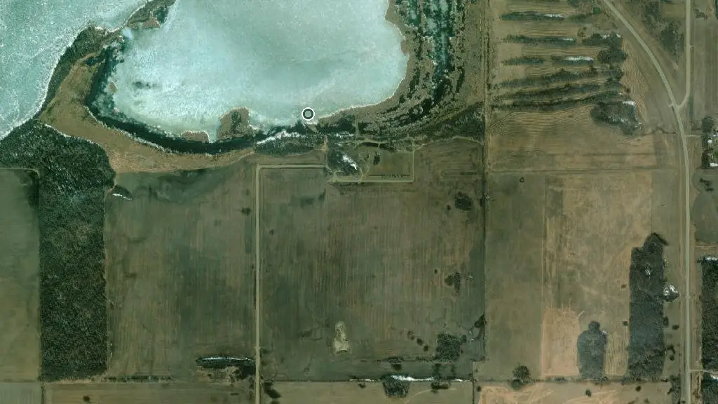 Aerial view of Willow Bay Campground and surroundings