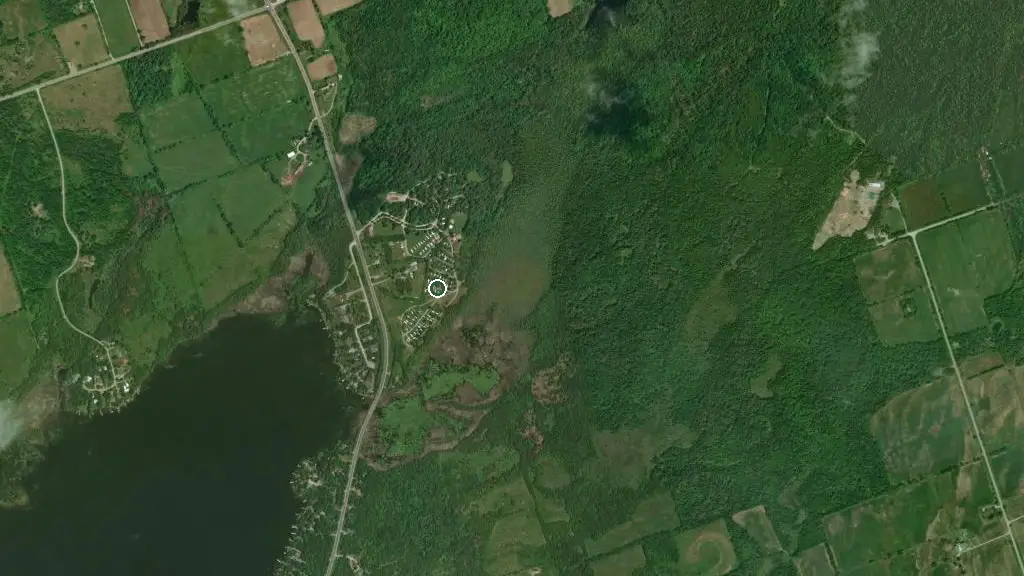 Aerial view of Savage Bear RV Park and surroundings