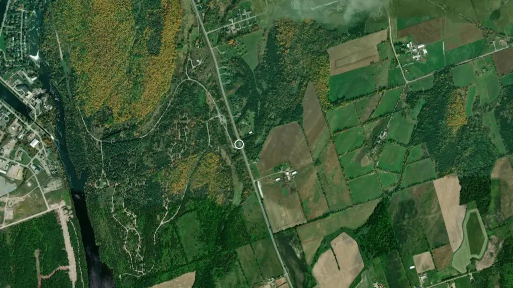 Aerial view of Ferris Prov Park and surroundings