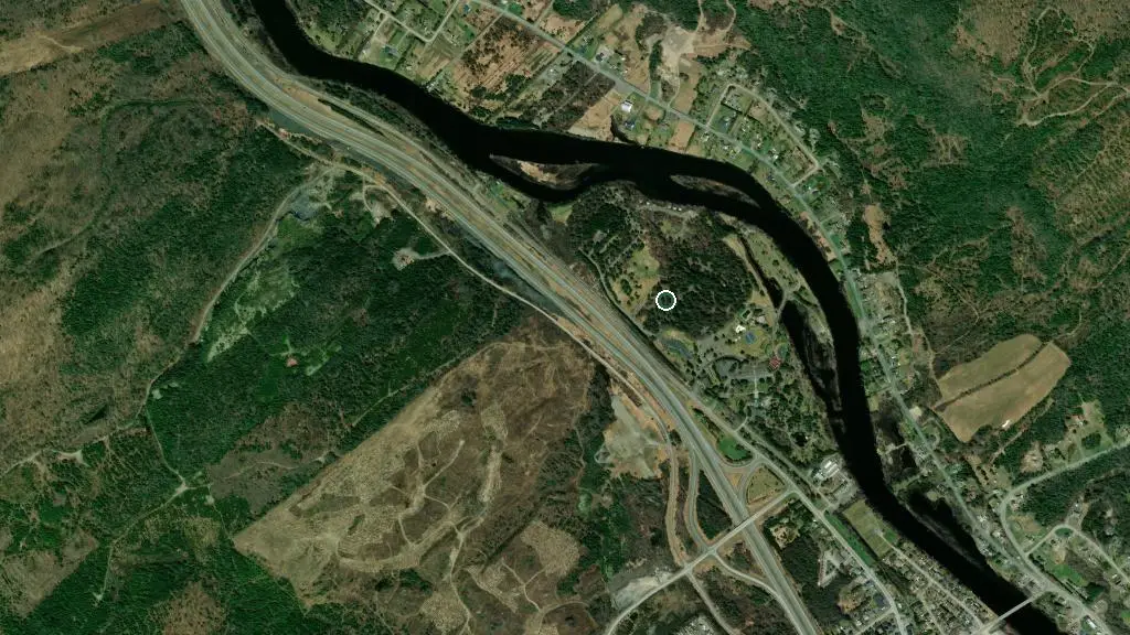 Aerial view of Campground A and surroundings