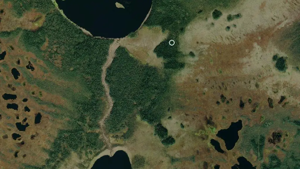 Aerial view of Stony Mountain Wildland Provincial Park and surroundings