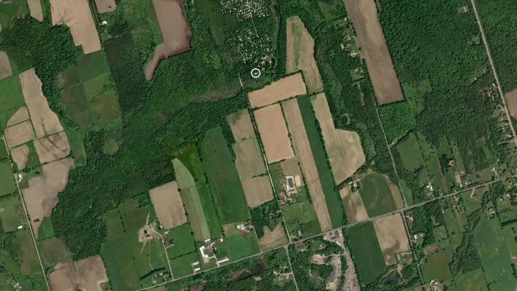 Aerial view of Cedar Valley Resort and surroundings