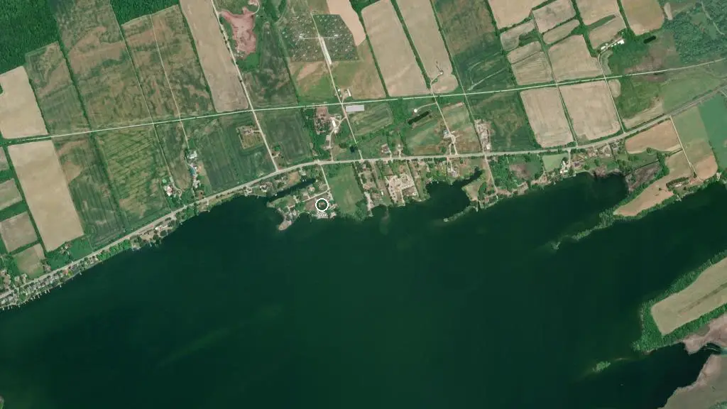 Aerial view of Ray's Cottages & Camping and surroundings