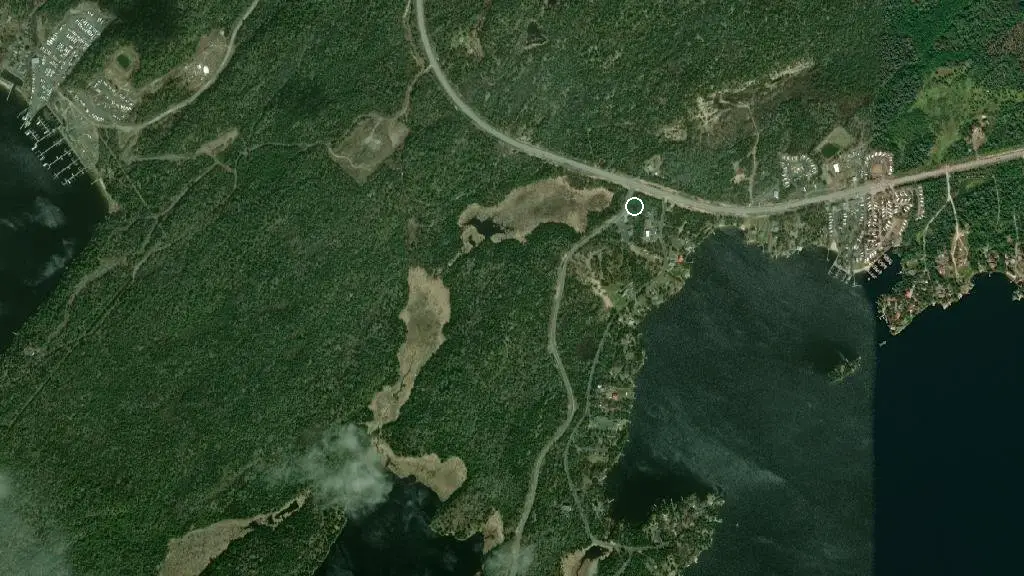 Aerial view of Redden's Camp and surroundings