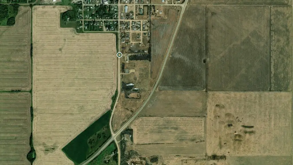 Aerial view of Berwyn Campground and surroundings