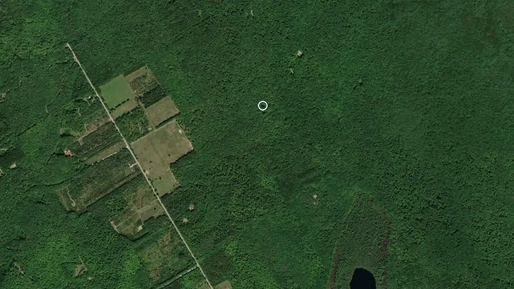 Aerial view of Hawk Campground and surroundings