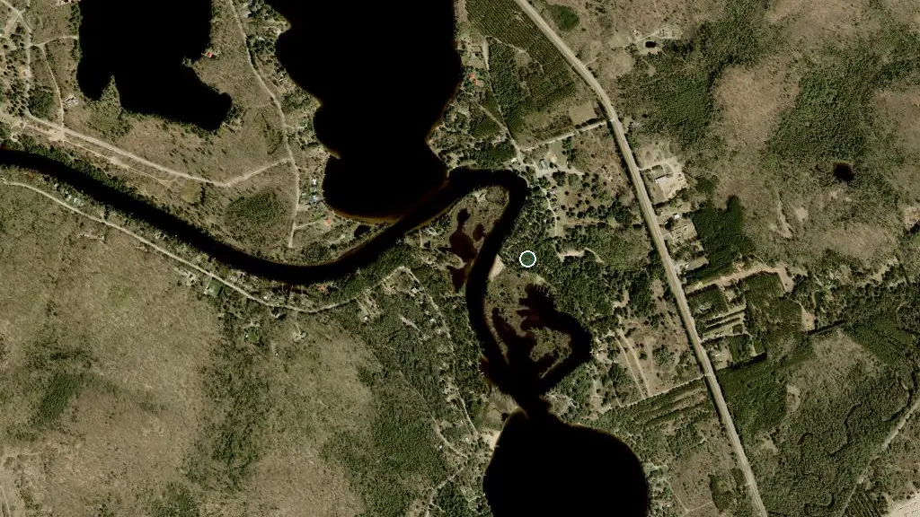 Aerial view of Pine Cliff Resort and surroundings