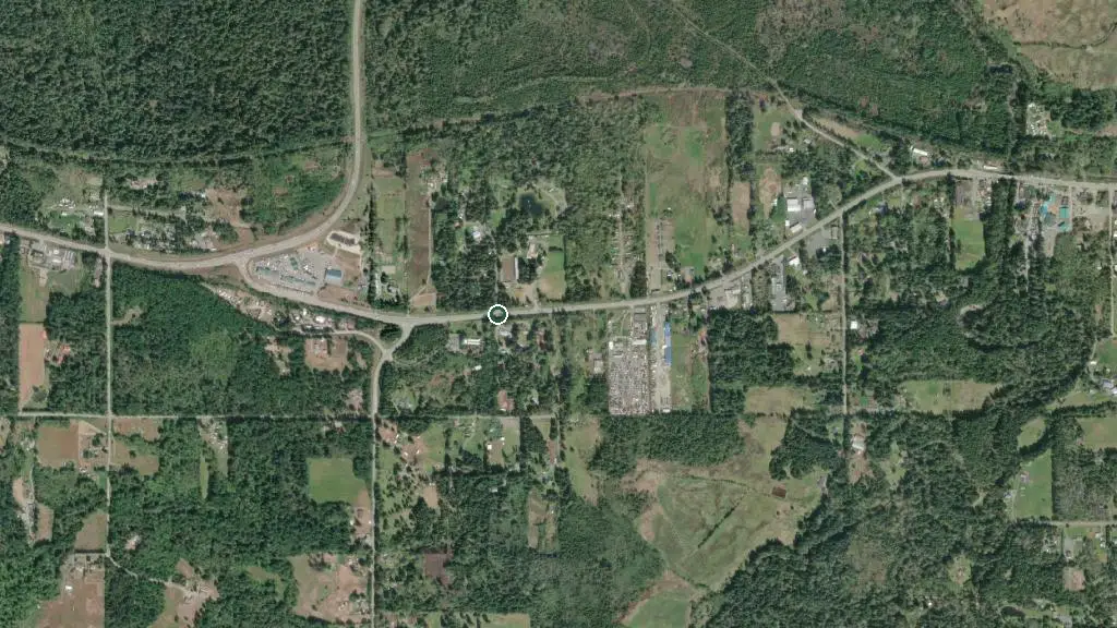 Aerial view of Coombs Country Campground and surroundings