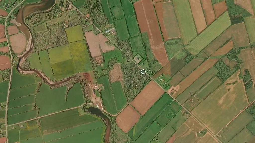 Aerial view of New Glasgow Highlands Camp Cabins/Camping and surroundings