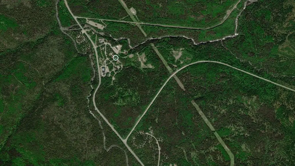 Aerial view of Chalet 23 and surroundings