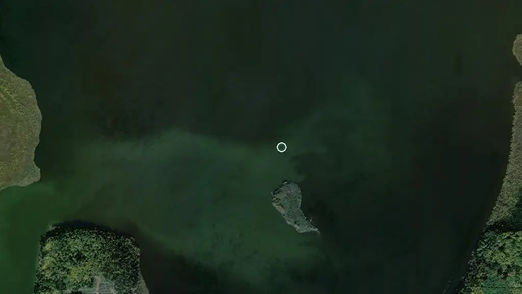 Aerial view of Fawcett Lake and surroundings