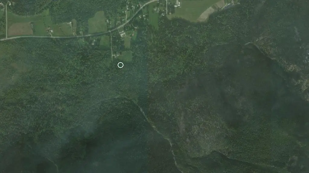 Aerial view of Bella Coola's Eagle Lodge and surroundings