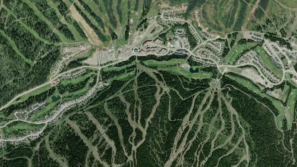 Aerial view of Sundance Lodges Ltd. and surroundings