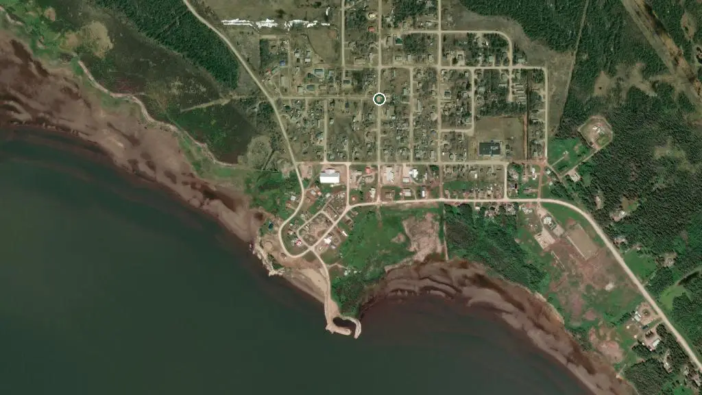 Aerial view of Little Buffalo River Crossing and surroundings