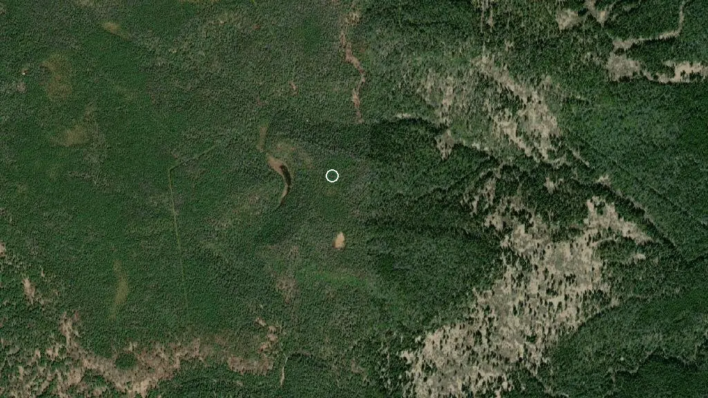 Aerial view of Grizzly Ridge Wildland Provincial Park and surroundings