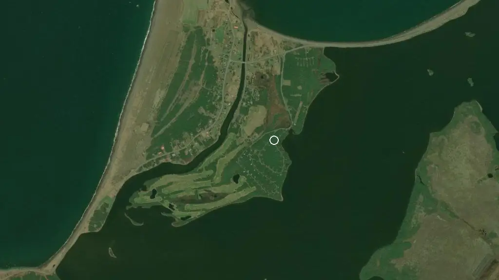 Aerial view of Frenchman’s Cove Provincial Park and surroundings