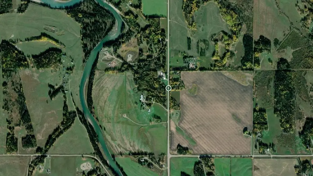 Aerial view of Cow Lake Recreational Area and surroundings