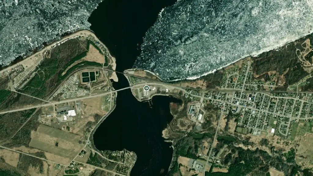 Aerial view of Parc Octopus and surroundings