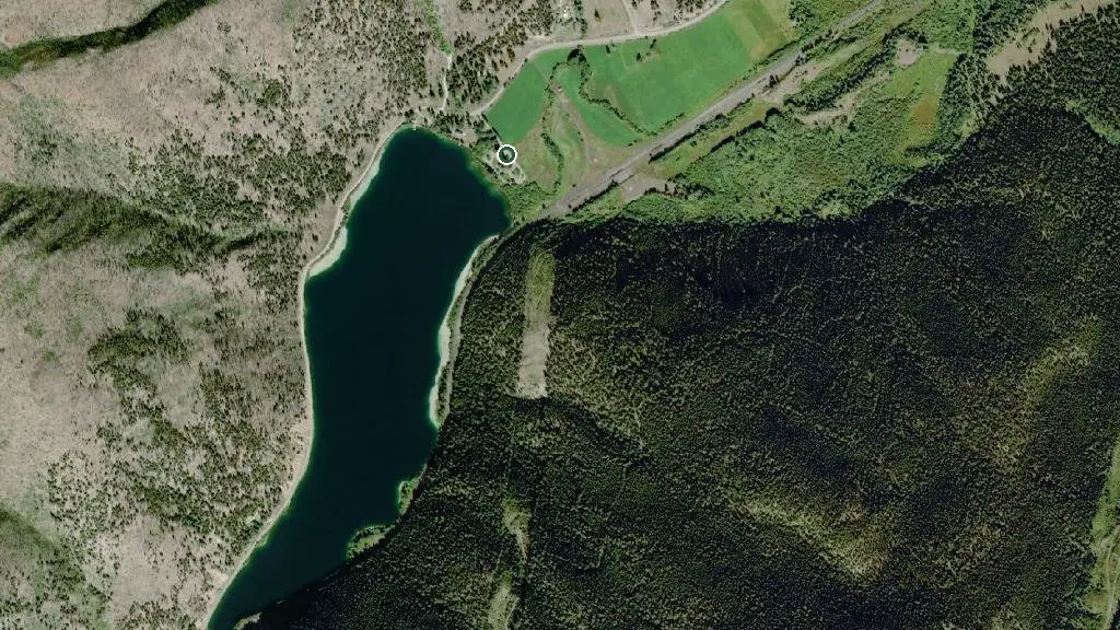 Aerial view of Downing Provincial Park and surroundings