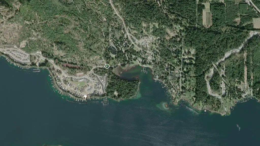 Aerial view of Camp Woodlands and surroundings