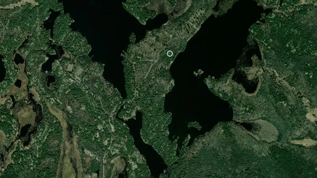 Aerial view of Trailer Campground and surroundings