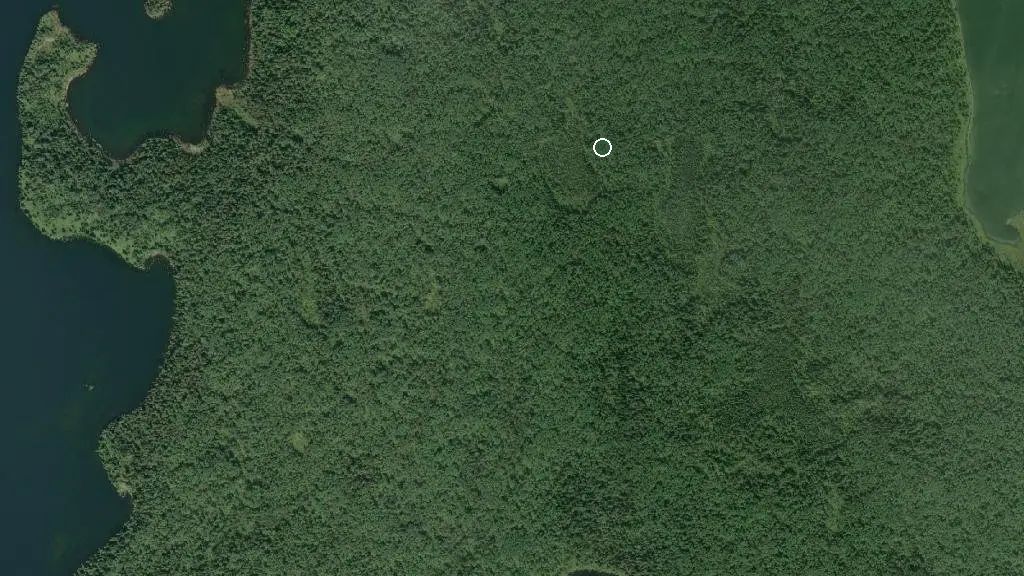 Aerial view of Backcountry Camping, Lakeland  Provincial Park and surroundings