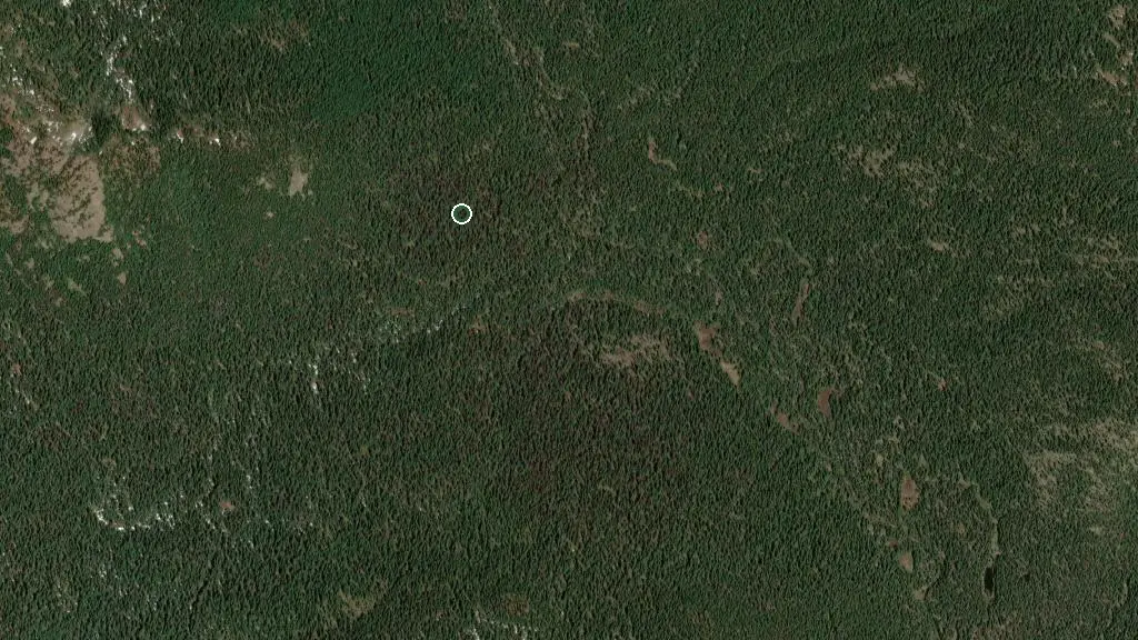 Aerial view of E. C. Manning Provincial Park and surroundings