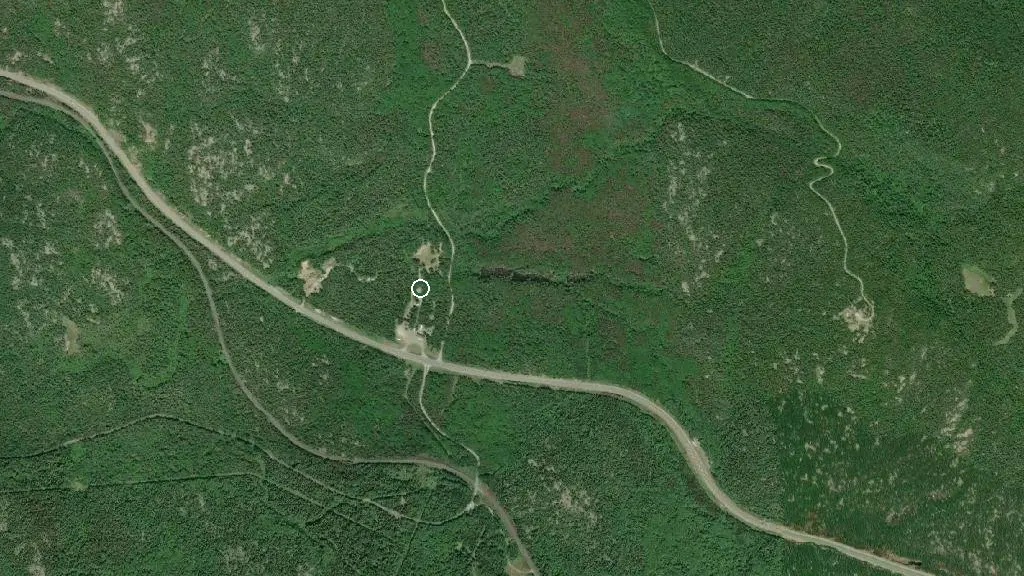 Aerial view of Neys Lunch & Campground and surroundings