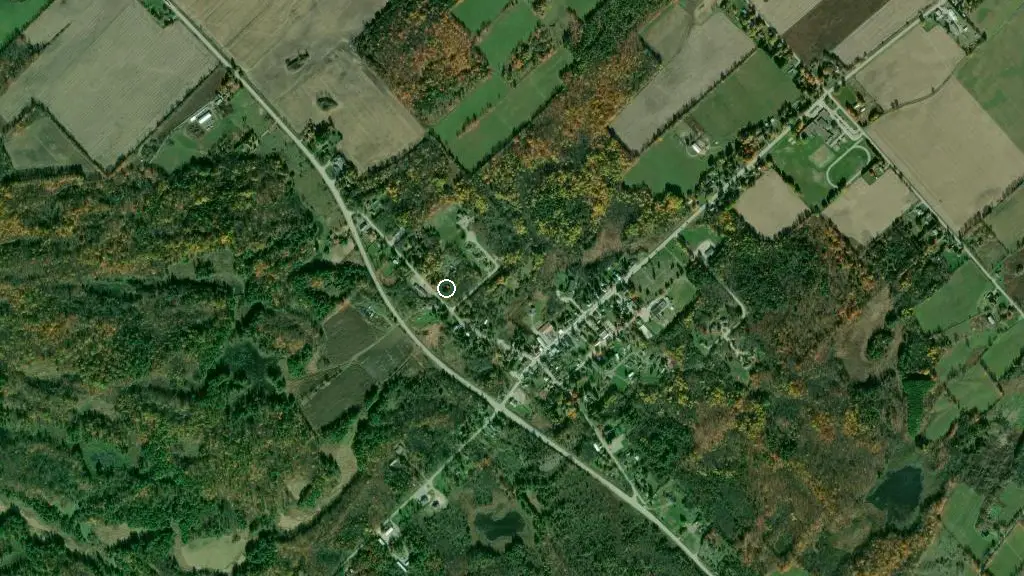 Aerial view of Skycroft Campground and surroundings