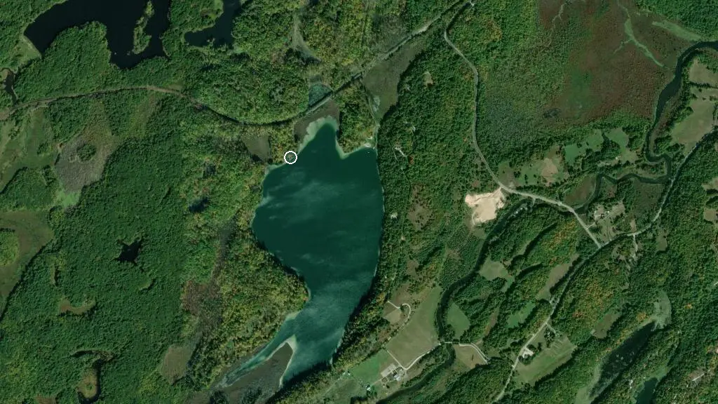 Aerial view of Camp Davern: Cow Hill and surroundings