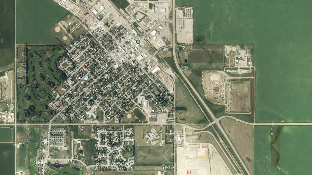 Aerial view of Twin Valley Campground and surroundings