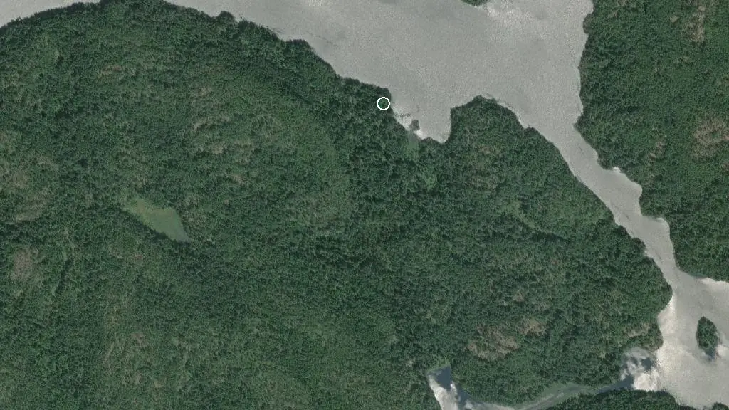 Aerial view of Main Lake Provincial Park and surroundings