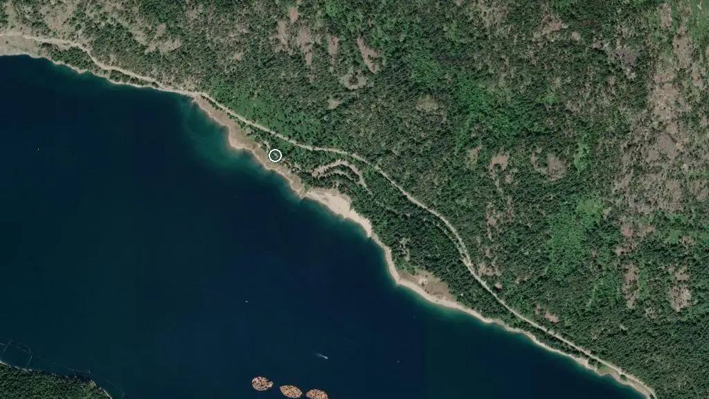 Aerial view of Bighorn Campground and surroundings