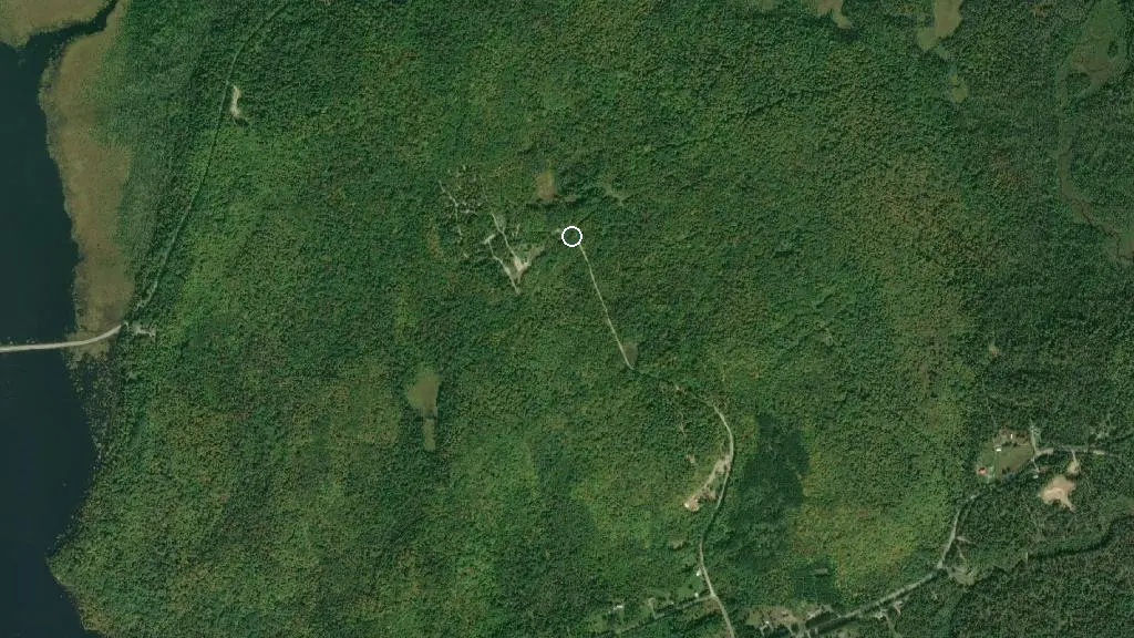 Aerial view of Brennans Hill Camping and Cabins and surroundings