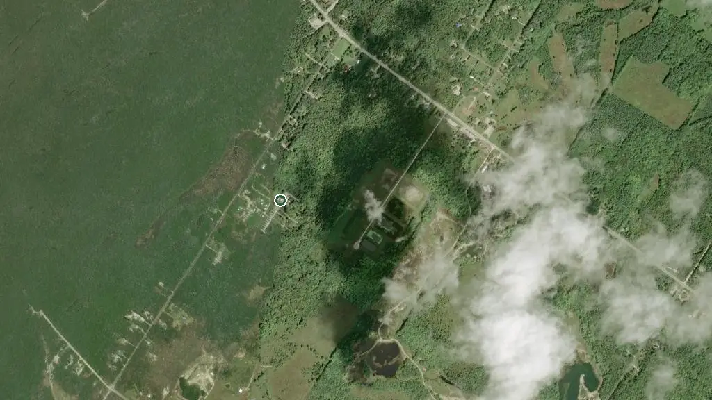 Aerial view of Happy Hearts Park and surroundings