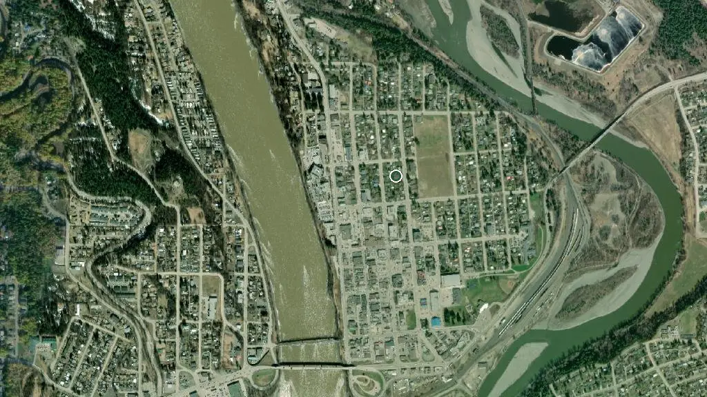 Aerial view of Mountain Shadow RV Park and Cabins and surroundings